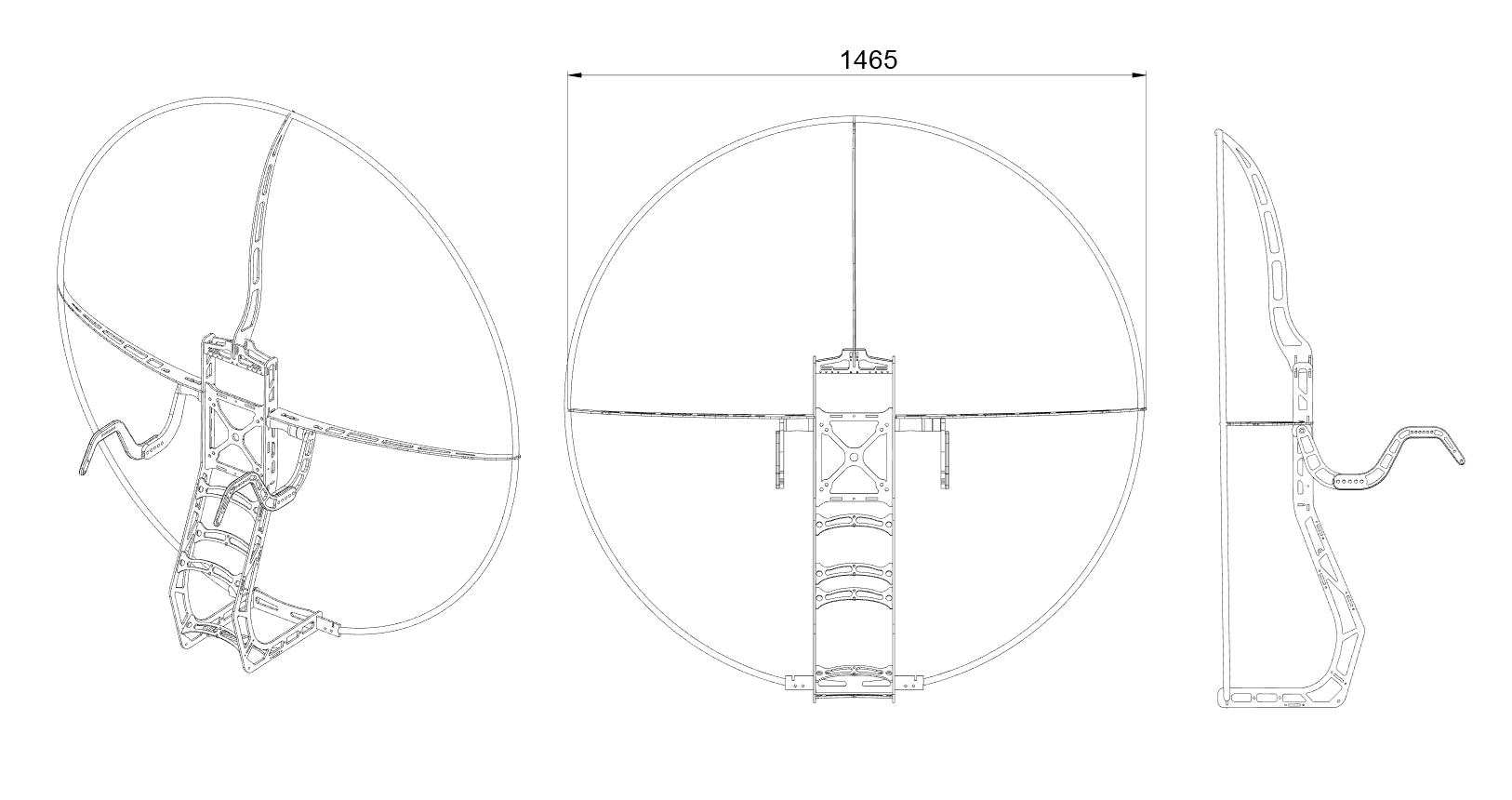 Progetto strutturale paramotore CNC